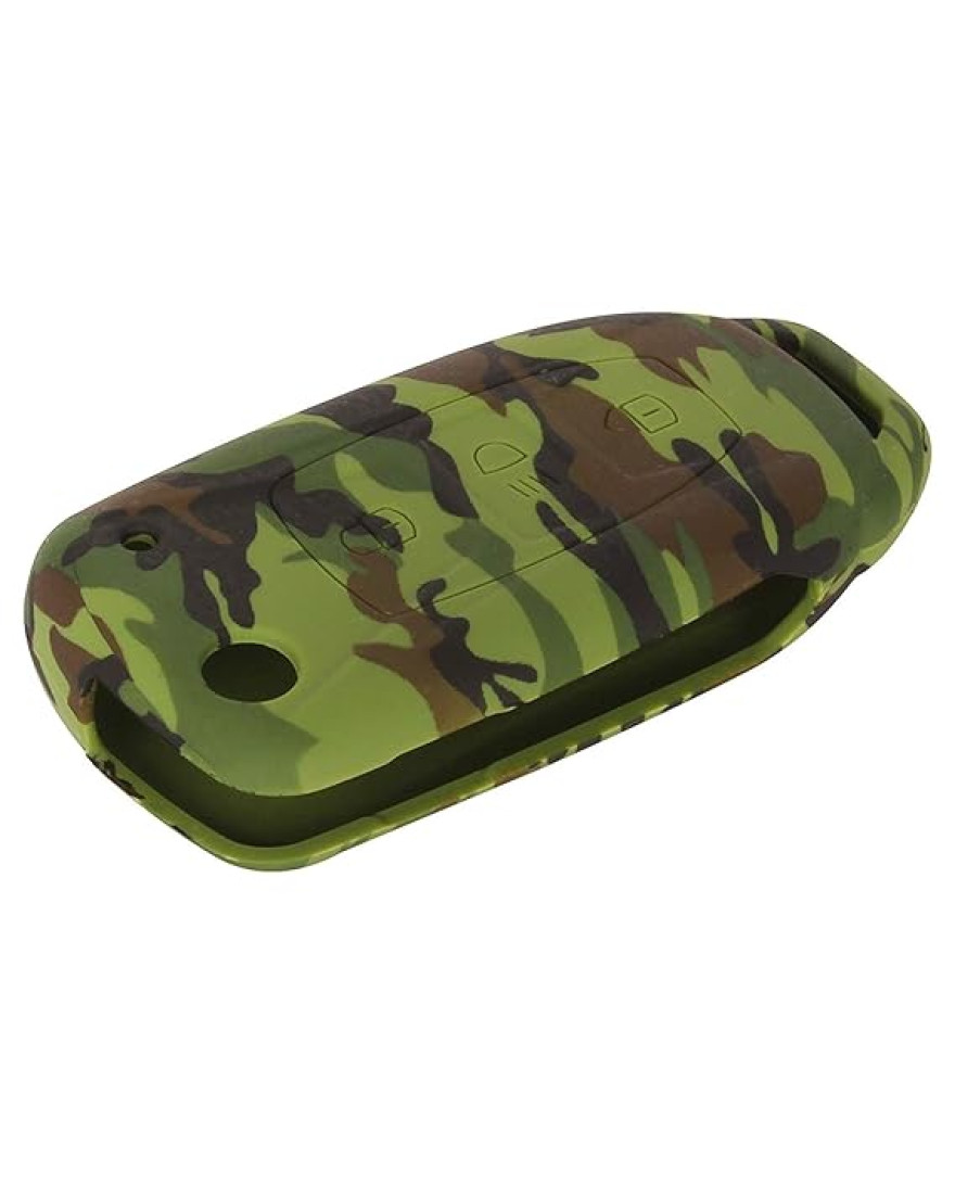 keycare Camouflage Silicon Key Cover KC29 fit for Tata Zest, Bolt, Tiago, Tigor, Nexon, Harrier, Safari Storme, Hexa 3 Button flip Key