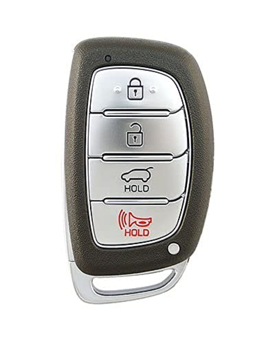 Keycare Compatible Silicon Key Cover KC30 Compatible for Venue, Elantra, Tucson, I20 N Line 2021, Creta 2020, i20 2020 Model with 4 Button Smart Key