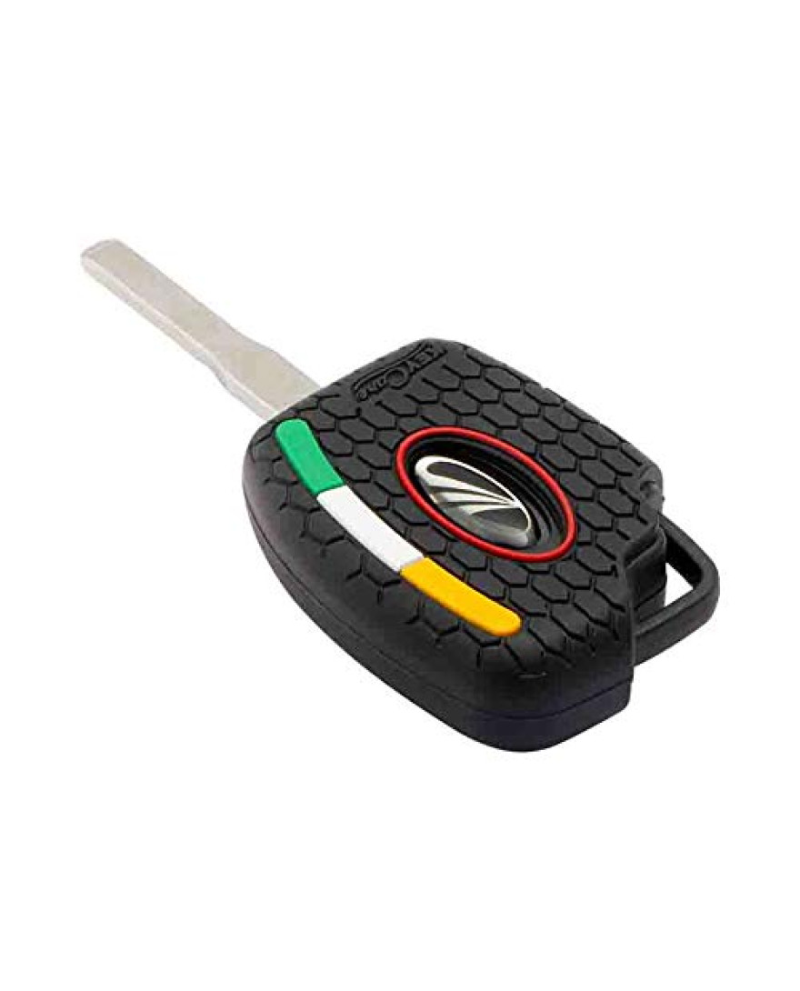 Keycare Silicon Key Cover KC34 for Mahindra Xylo, Scorpio, Quanto Remote Key | Black