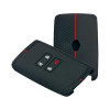 keycare Silicon Key Cover KC46 Compatible for Kiger Triber Smart Card | Black with red Border