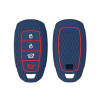 Keycare Silicone Key Cover KC60 fit for Hyundai Verna 2020 4 Button Smart Key | Black
