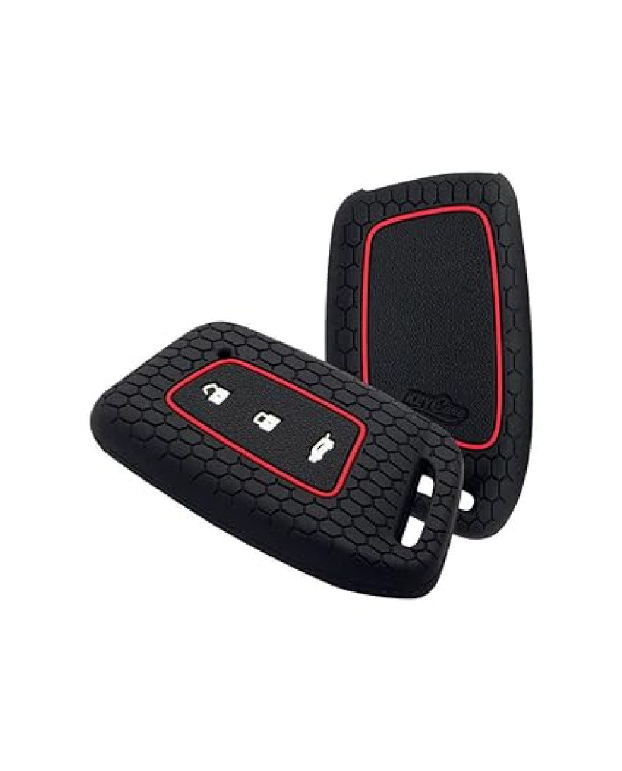 Keycare Silicon key cover fit for Mg Hector New smart key KC64 | Black