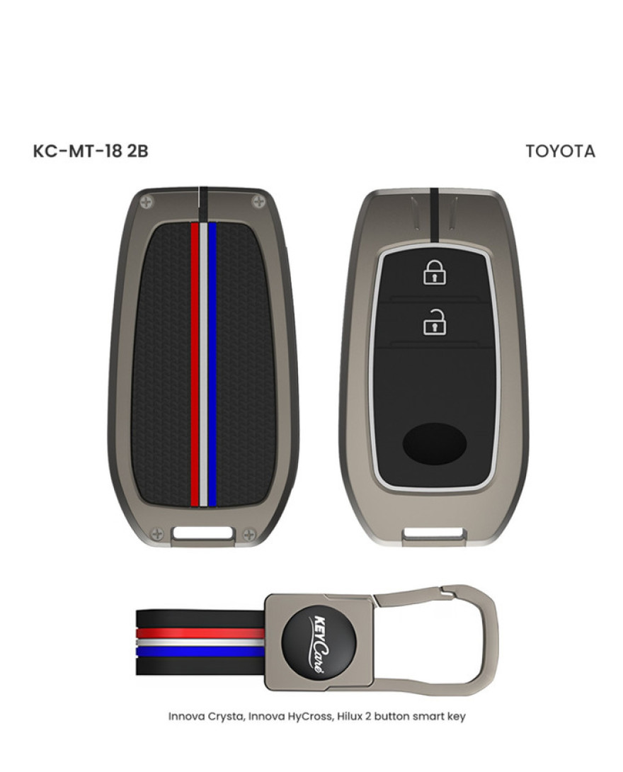 Keycare Metal Key Cover MT-18(2B) for Toyota Cars