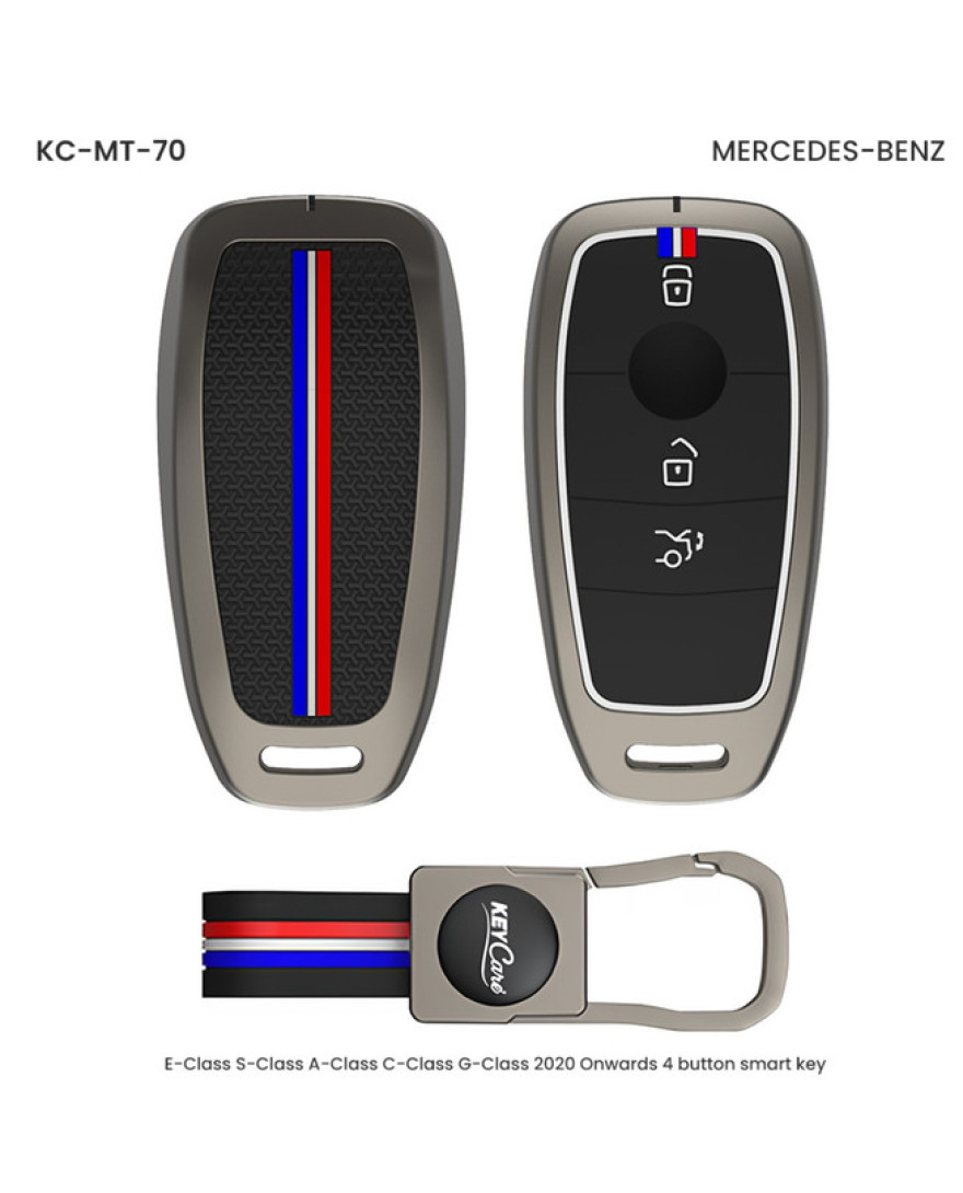 Keycare Metal Key Cover MT-70 for Mercedes Benz Cars