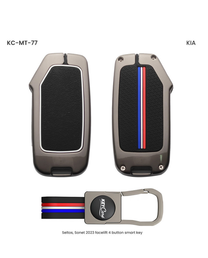 Keycare Metal Key Cover MT-77 for Kia Cars