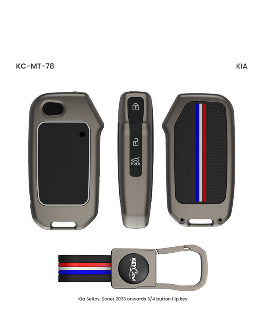 Keycare Metal Key Cover MT-78 for Kia Cars