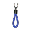 Keycare Universal car Key Holder Handwoven Leather Thread Key Chain Keyring Blue | Style01