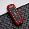 Keycare Premium Metal Alloy Key Case for MG HECTOR | Metal MG 1 | Red