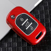Keycare Premium Metal Alloy Key Case for MG HECTOR | Metal MG 2 | Red