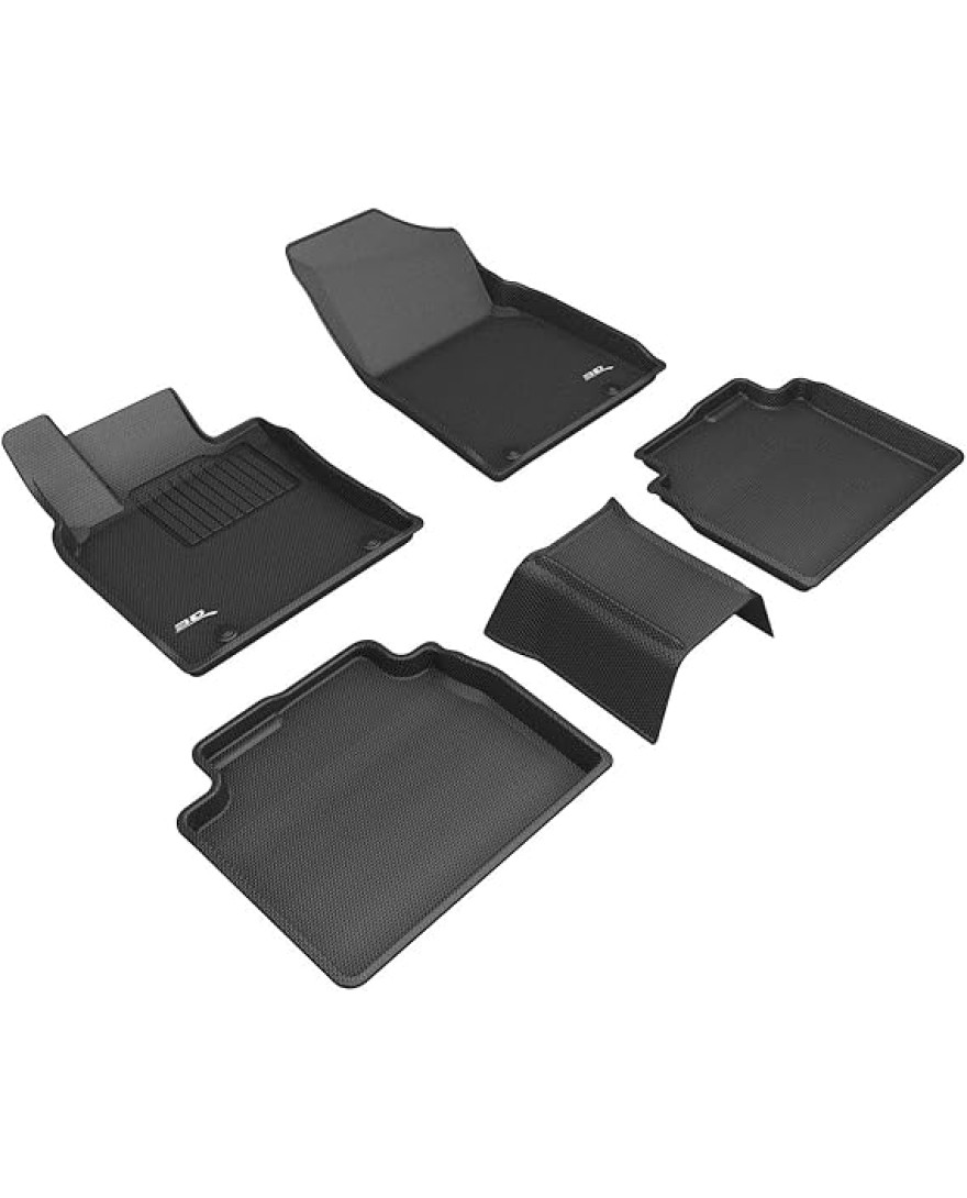 3D Kagu Floor Mat Compatible with LEXUS ES 300 Series 2023+ | Set of 5 Pcs | Custom Fit | BLACK