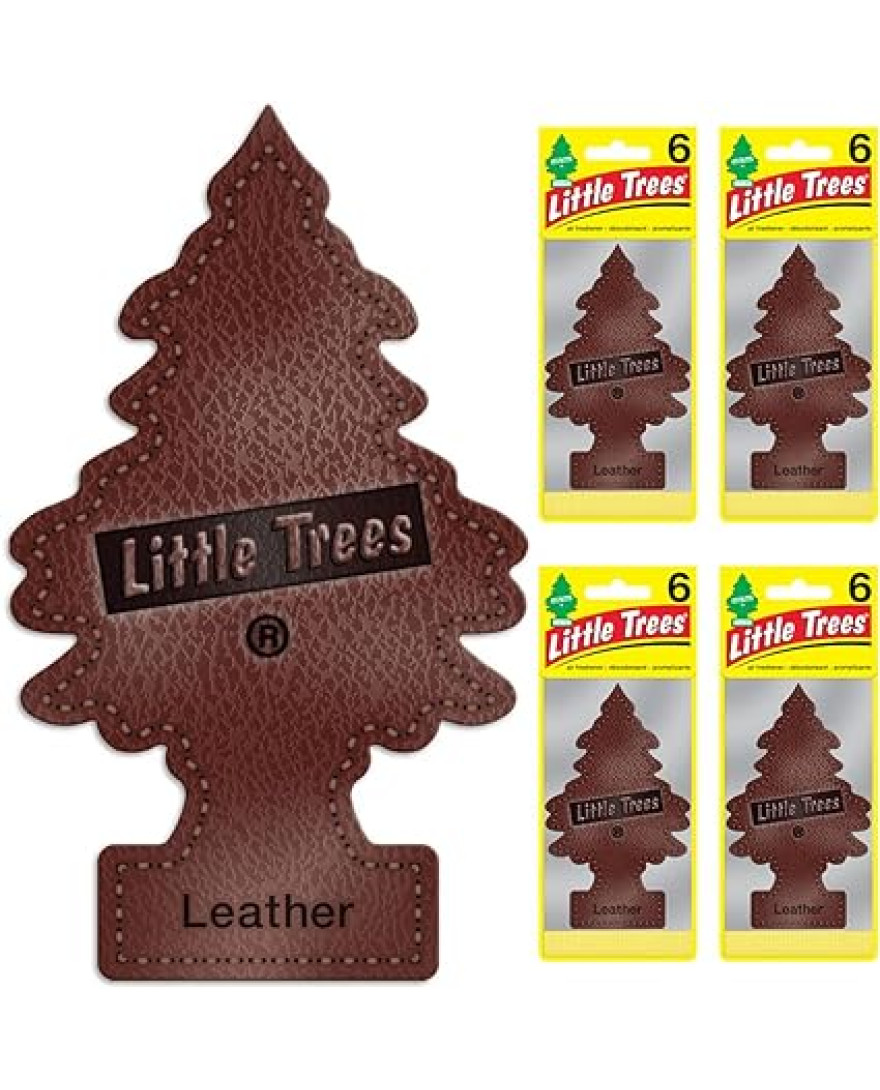 LITTLE TREES Hanging Leather Paper Car Air Freshener | 10g