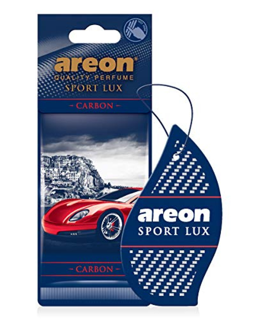 AREON Sport LUX Carbon Quality Perfume | Cologne Cardboard Car And Home Air Freshener | LX04