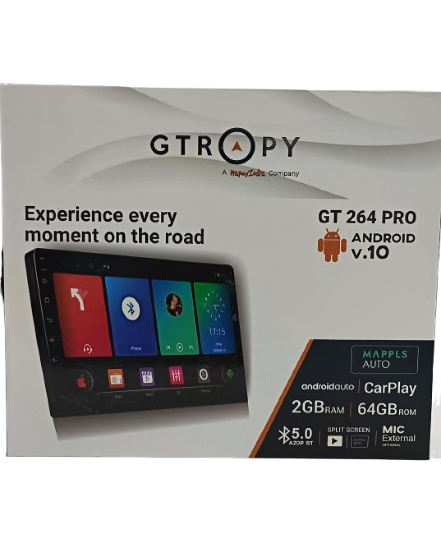 MapMyIndia G-Trophy Android Player 9inch 2GB RAM and 64GB ROM Mappls Auto with Android Auto and Apple CarPlay for all cars