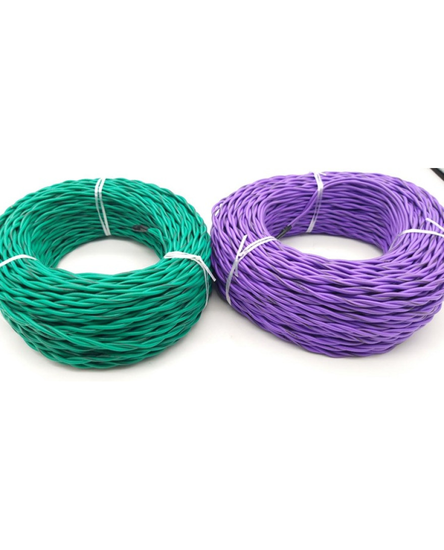 Global Byte Universal Speaker Wire Roll 100Mtr | WHITE, GREY, GREEN, VIOLET | OP-SPK/UNI