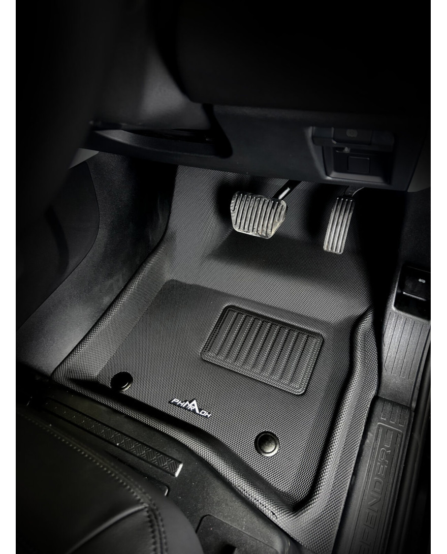 3D PHARAOH LANDROVER DEFENDER Car Floor Mats | Custom Fit, All-Weather, Non-Slip, Odorless, Eco-Friendly | 3 PCS