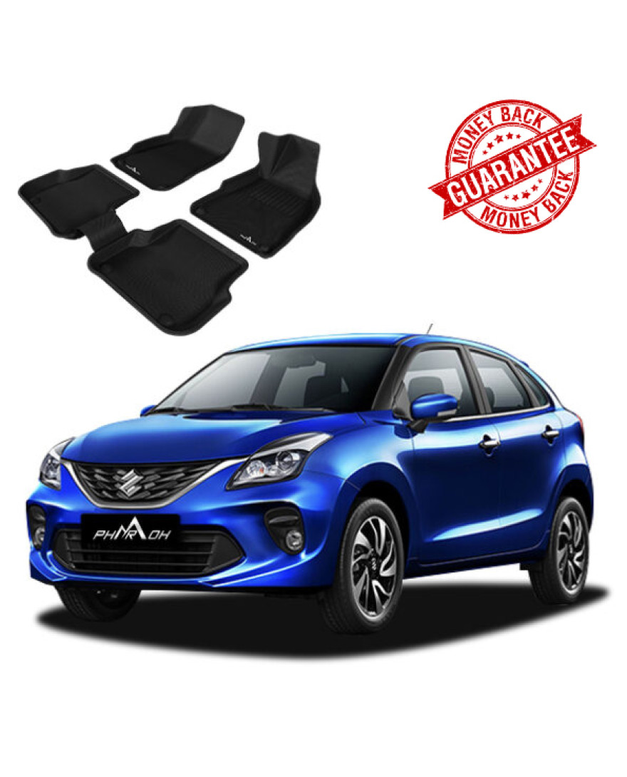 3D PHARAOH MARUTI SUZUKI BALENO  Car Floor Mats | Custom Fit, All-Weather, Non-Slip, Odorless, Eco-Friendly | 3 PCS