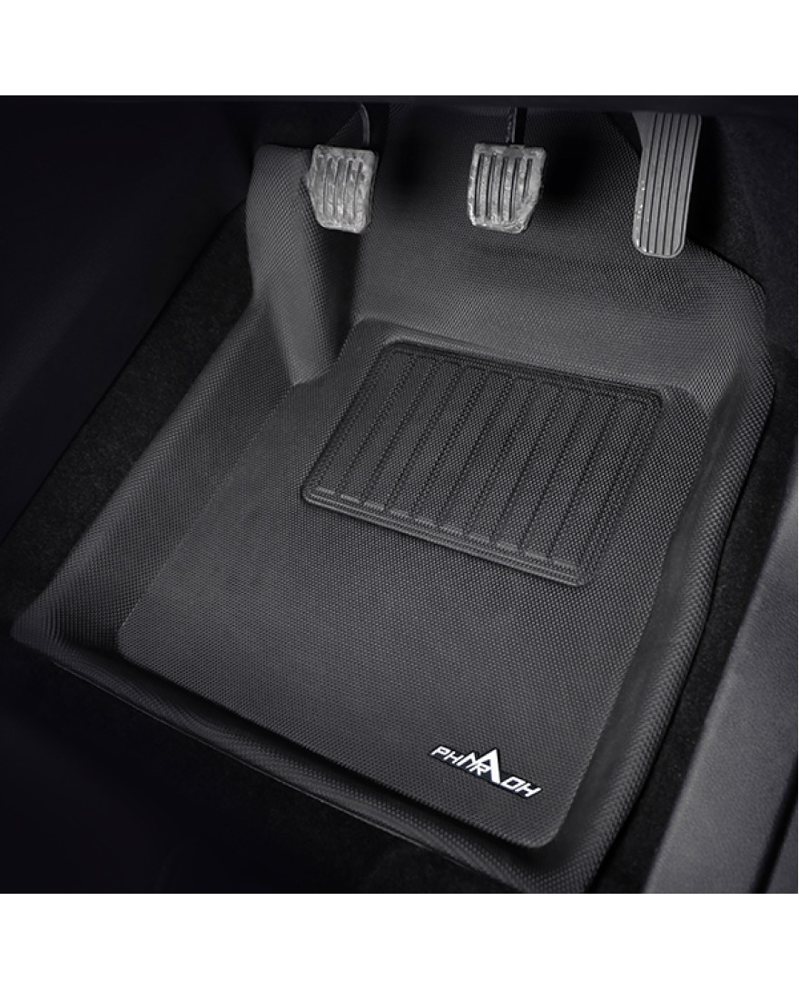 3D PHARAOH TATA HARRIER MT Car Floor Mats | Custom Fit, All-Weather, Non-Slip, Odorless, Eco-Friendly | 3 PCS