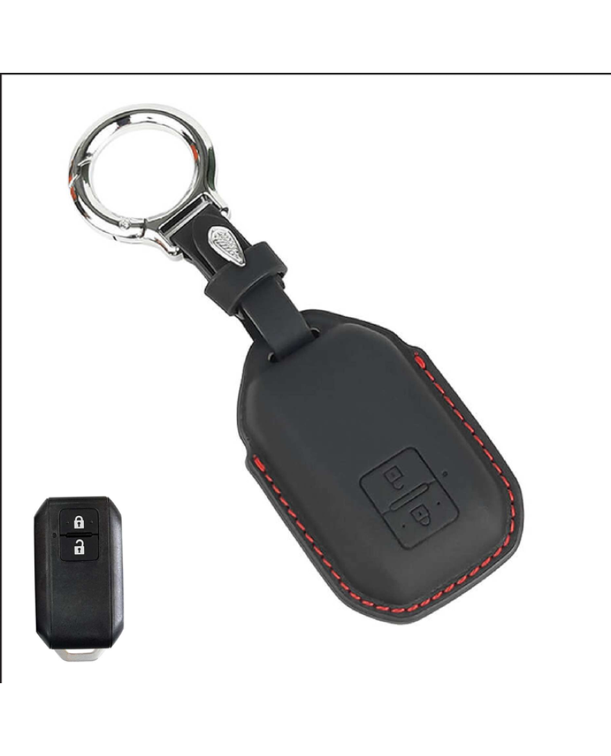 KeyCare PU 3D Maruti Suzuki Pure Vegan Leather Series Key Cover With Key Chain 05