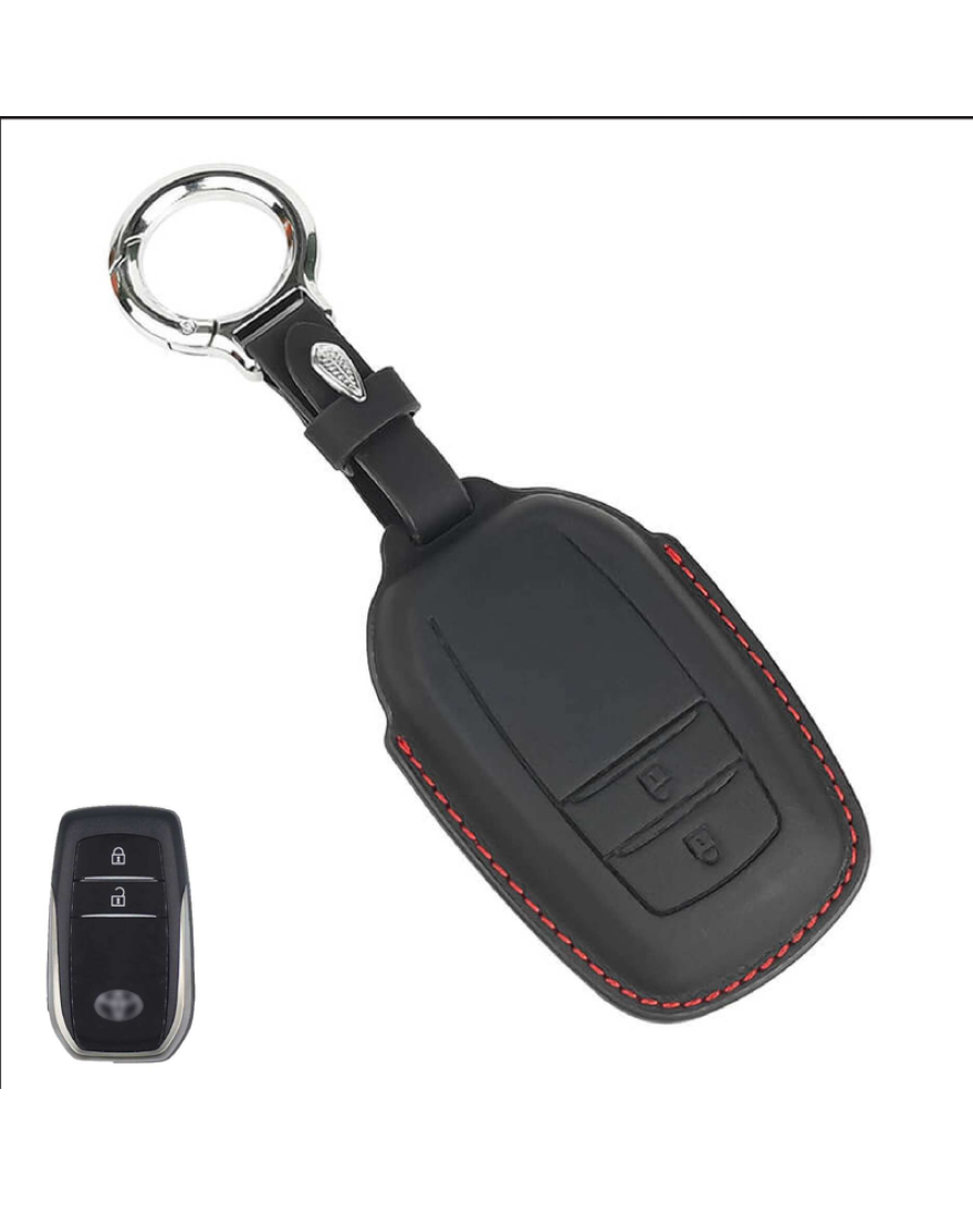 KeyCare PU 3D Toyota 2 Button Key Cover Pure Vegan Leather Series  18