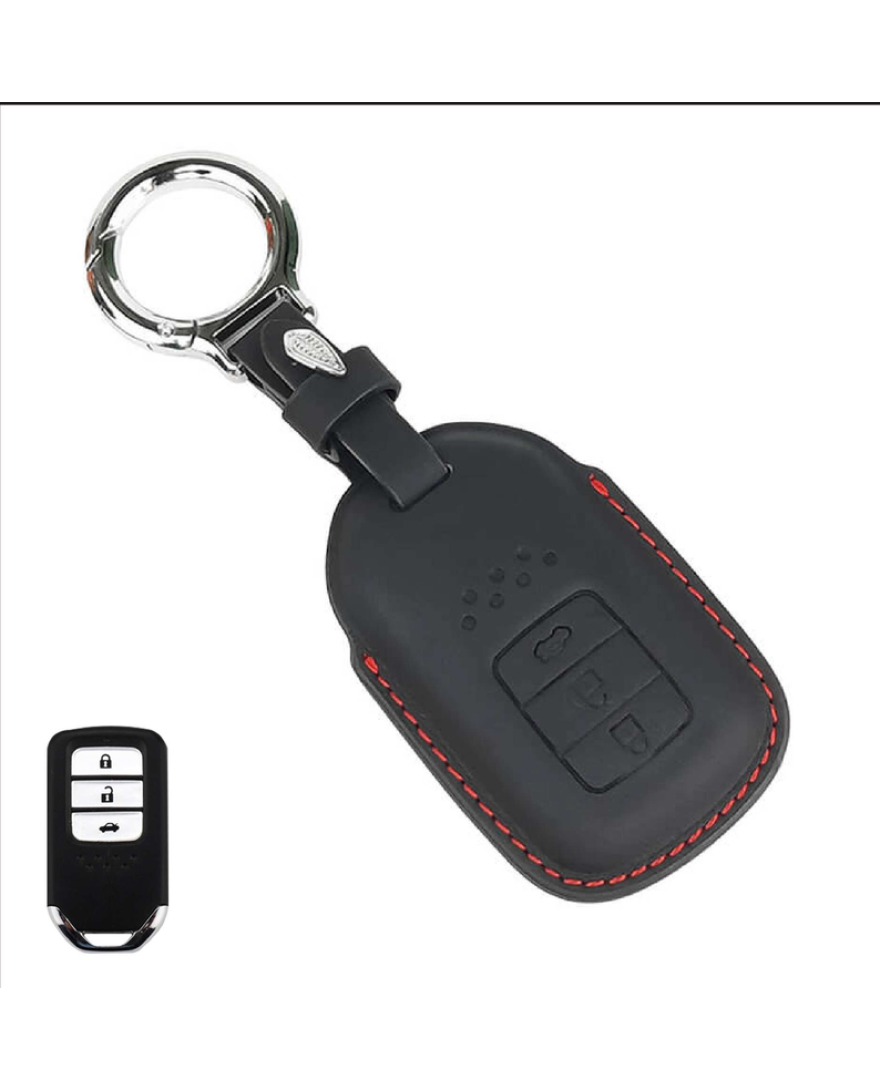 KeyCare PU 3D Honda 3 Button Key Cover Pure Vegan Leather Series 24