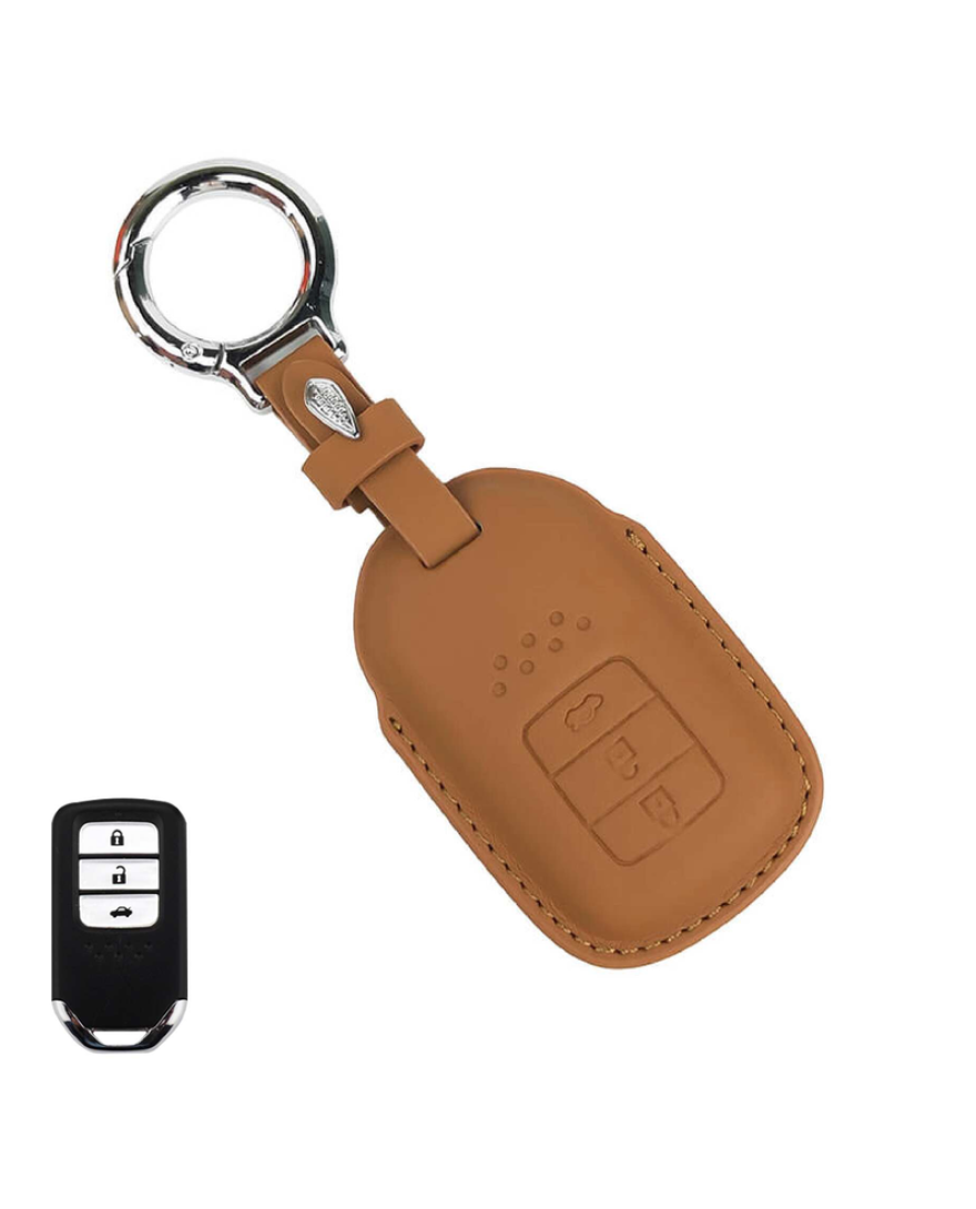 KeyCare PU 3D Honda 3 Button Key Cover Pure Vegan Leather Series 24