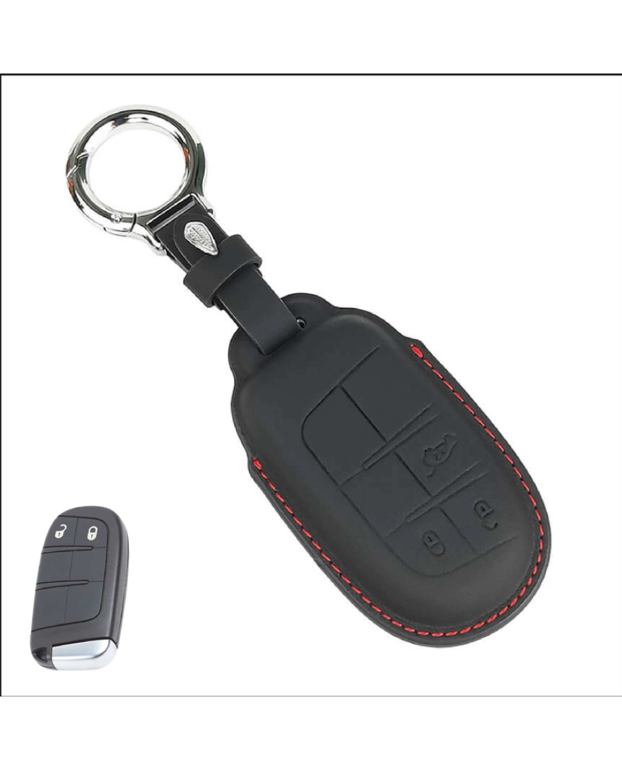 KeyCare PU 3D Jeep Key Cover Pure Vegan Leather Series 28