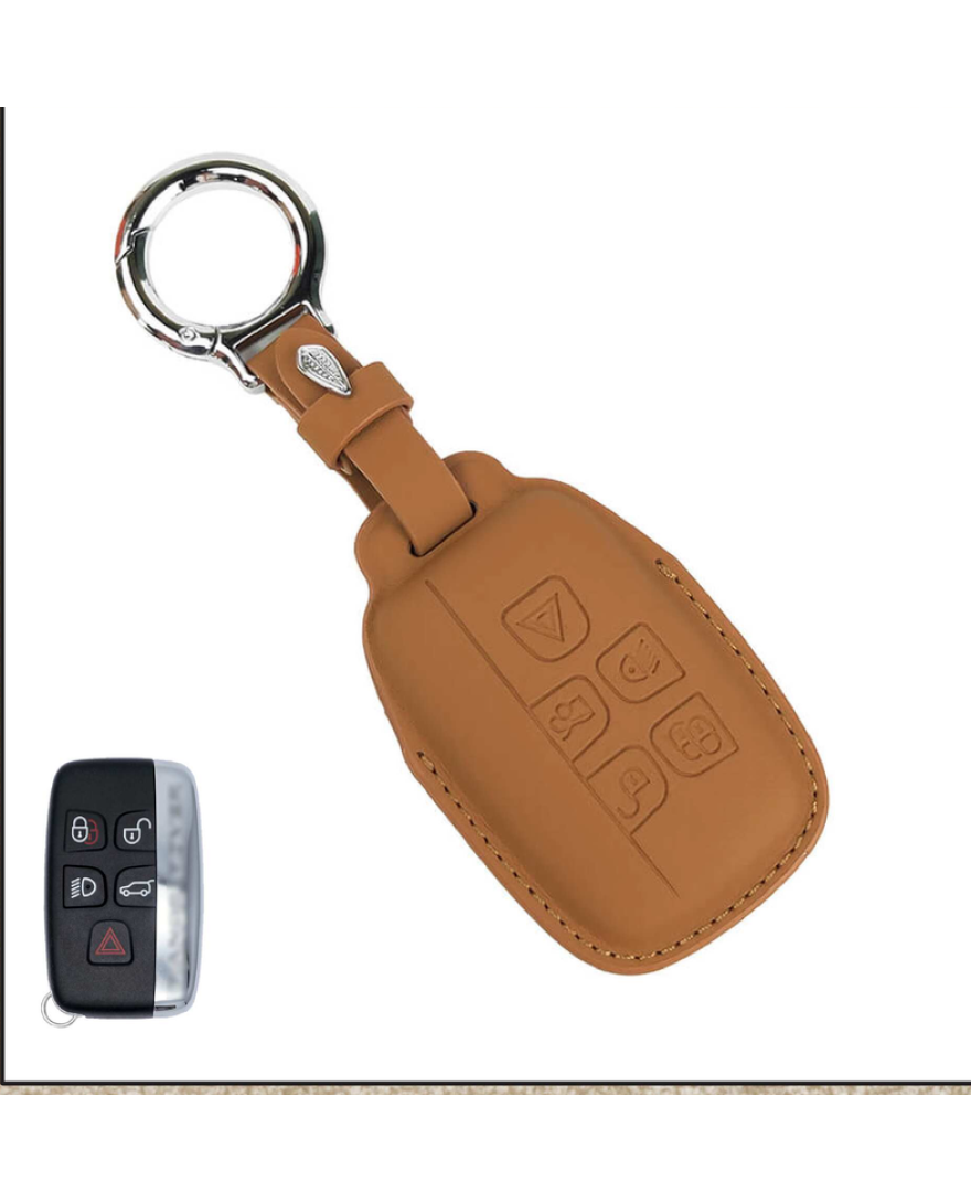 KeyCare PU 3D Jaguar Land Rover Key Cover Pure Vegan Leather Series 72