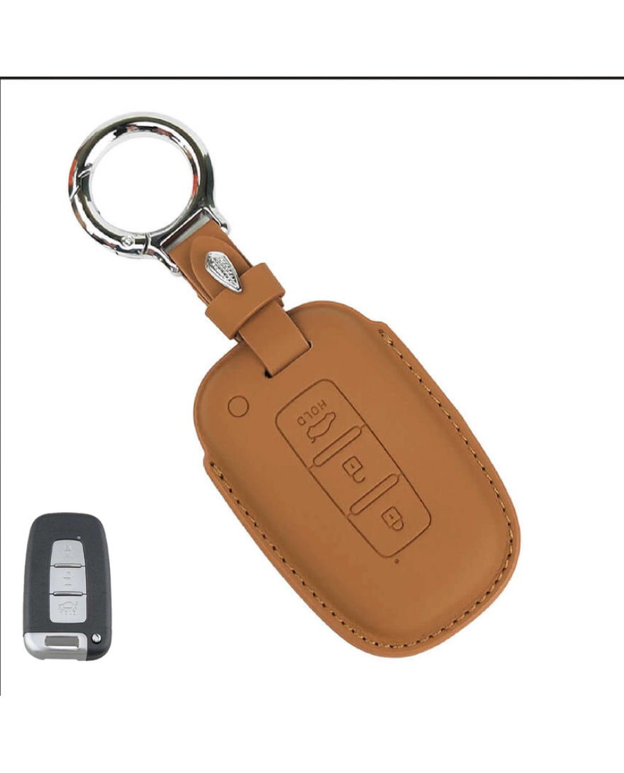 KeyCare PU 3D Hyundai Key Cover Pure Vegan Leather Series 76