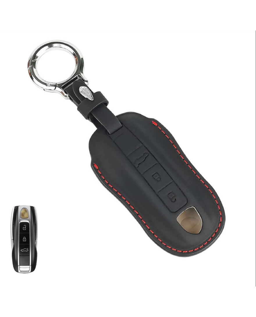 KeyCare PU 3D Porsche Key Cover Pure Vegan Leather Series 81