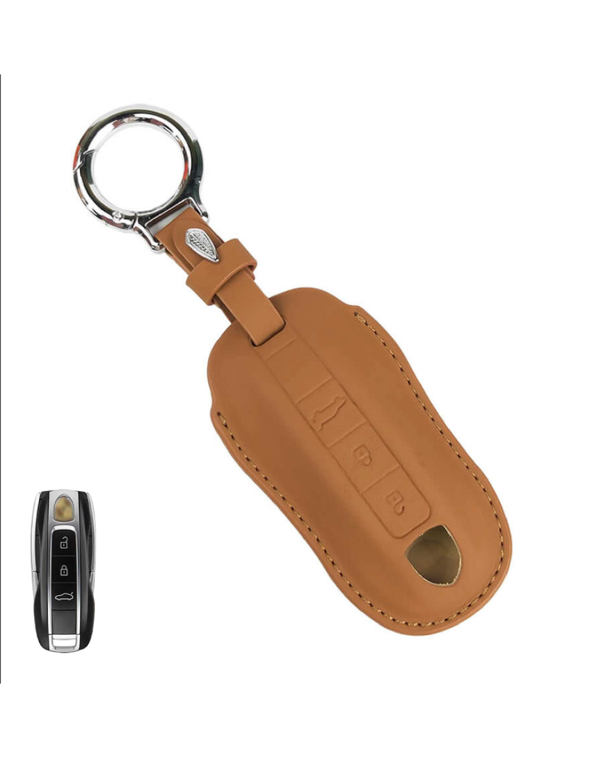 KeyCare PU 3D Porsche Key Cover Pure Vegan Leather Series 81