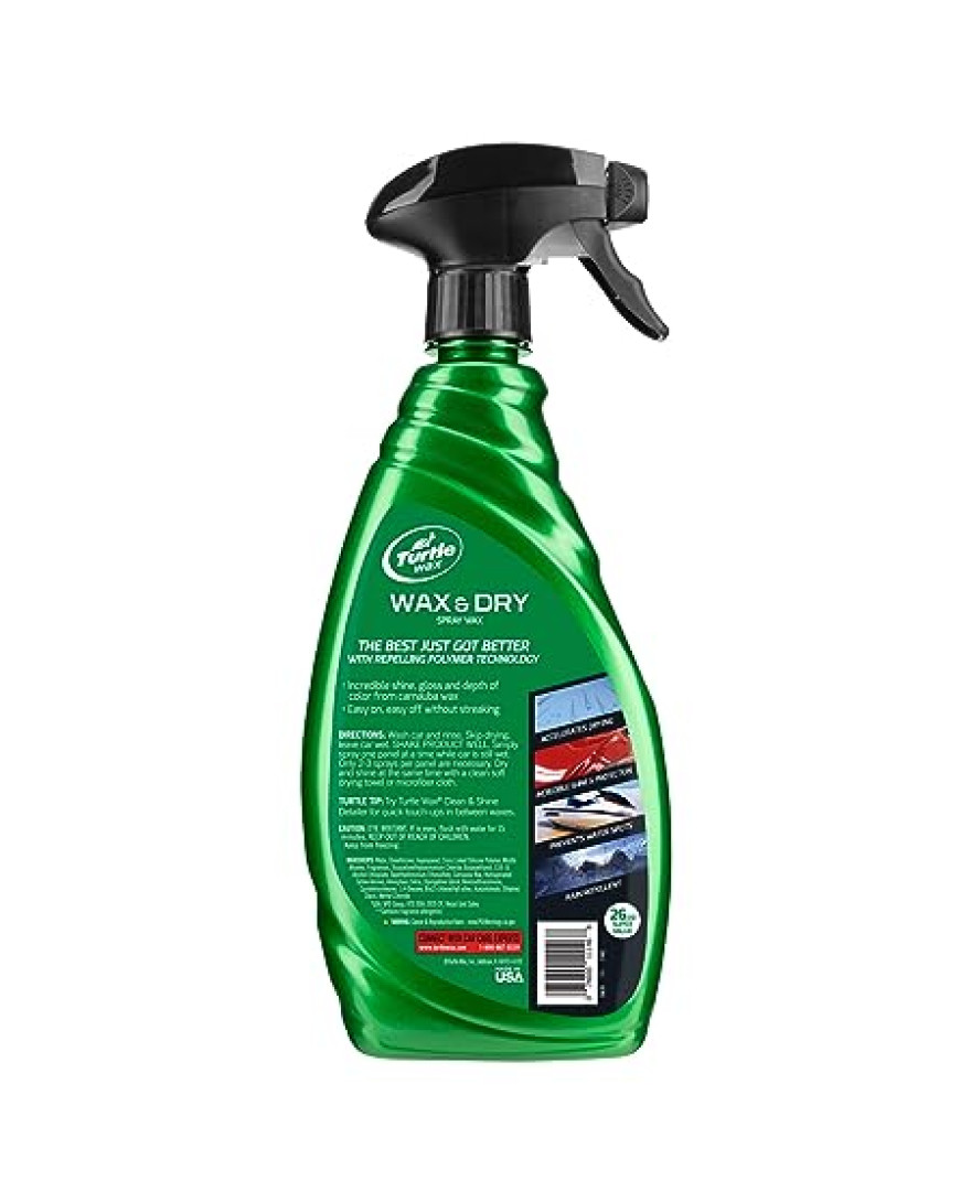 Turtle Wax Quick & Easy Wax And Dry Spray 754ml