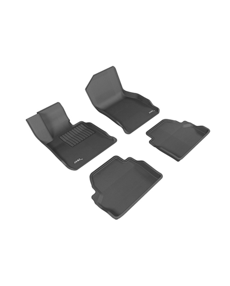 3D MAXpider Custom Fit KAGU Floor Mat | BEIGE | Compatible with AUDI A4/A4 ALLROAD/S4/A5/S5/RS5 2017 to 2023 | Set of 5 Pcs