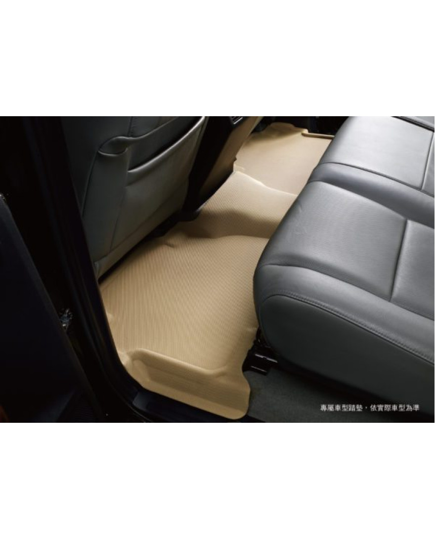 3D Kagu Floor Mat Compatible with  HYUNDAI VERNA 2018 to 2023 | Set of 3 Pcs | Custom Fit | BEIGE