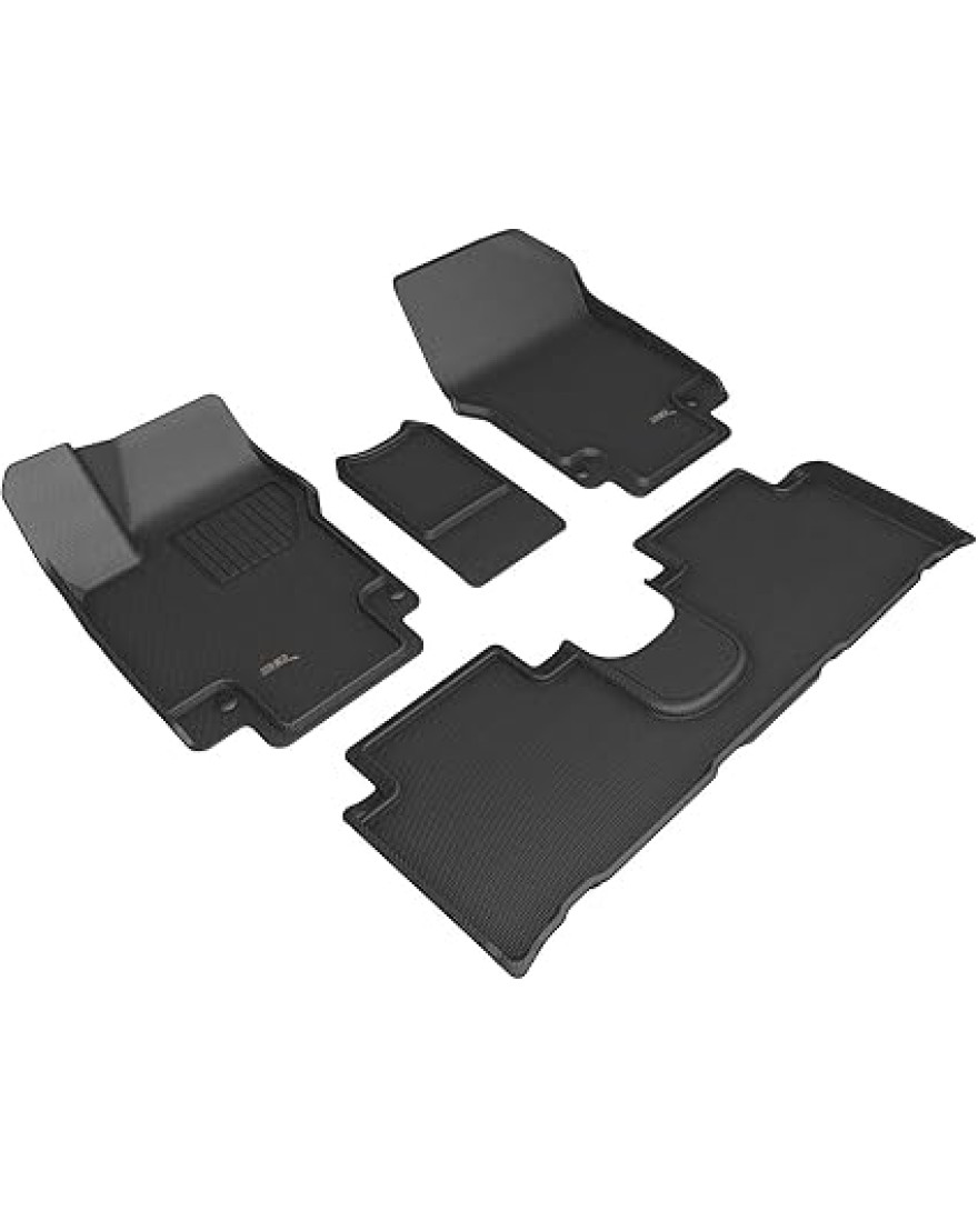 3D Kagu Floor Mat For Hyundai IONIQ 5 2022 to 2023 | Complete Set | BLACK | Custom Fit