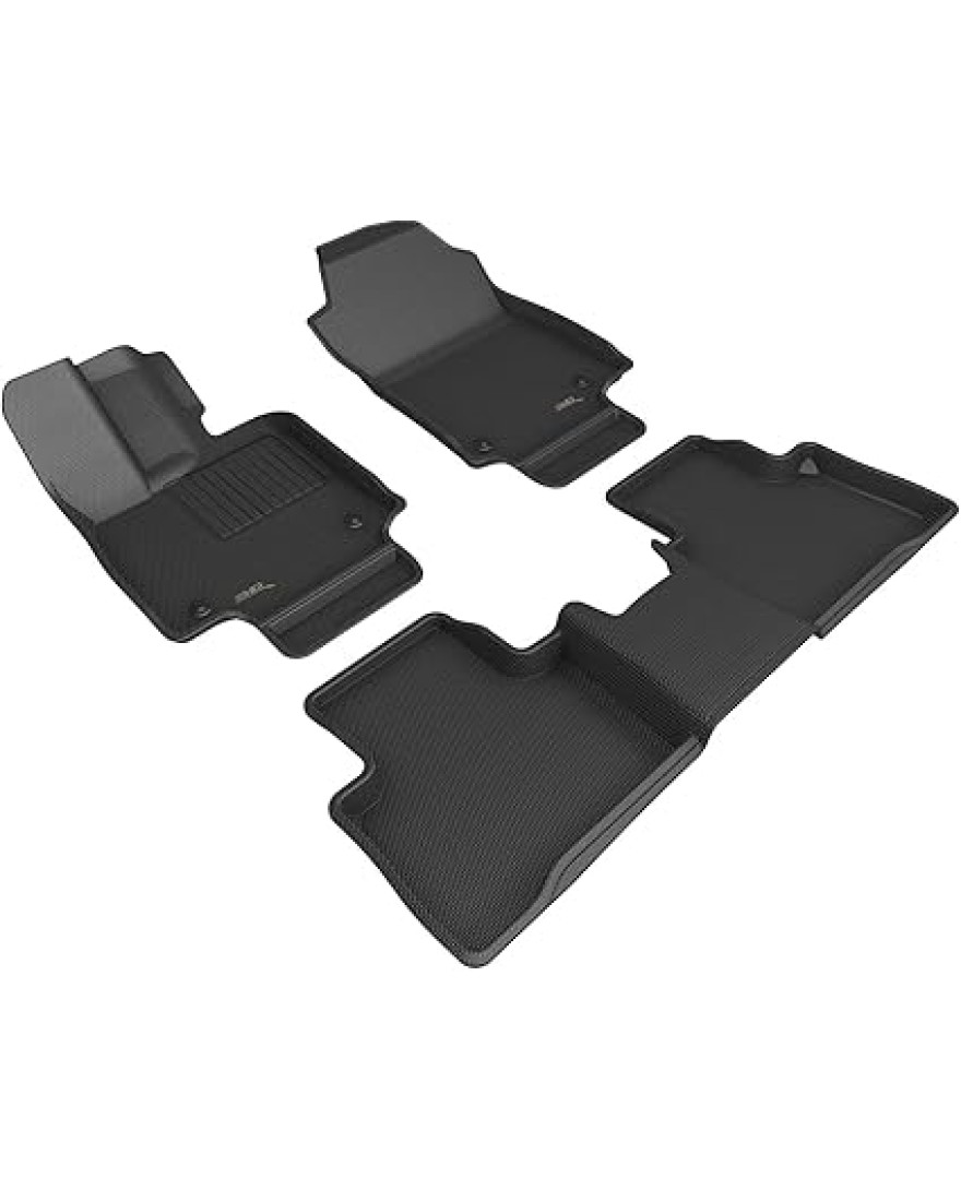 3D Kagu Floor Mat For LEXUS NX 2020 to 2023 | Complete Set | Custom Fit | BLACK