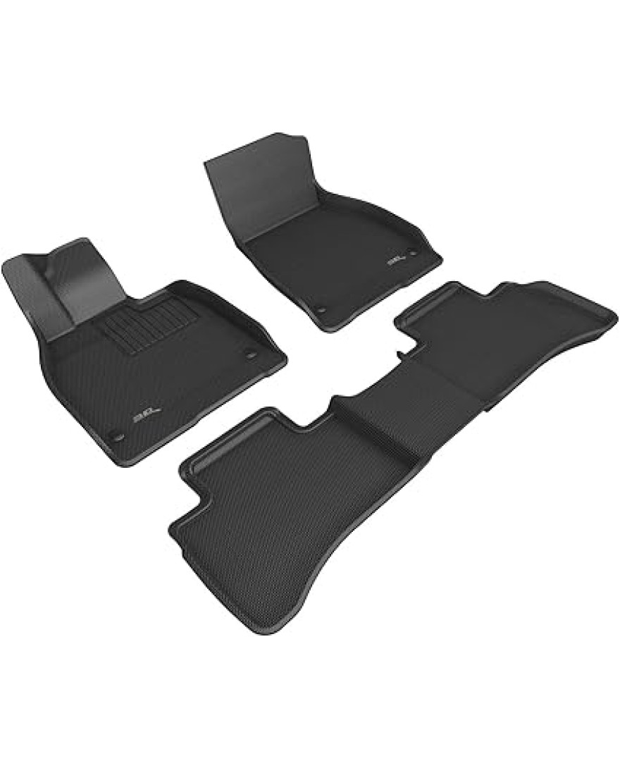 3D Kagu Floor Mat For MERCEDES BENZ EQS 2020 to 2023 | Complete Set | Custom Fit | BLACK