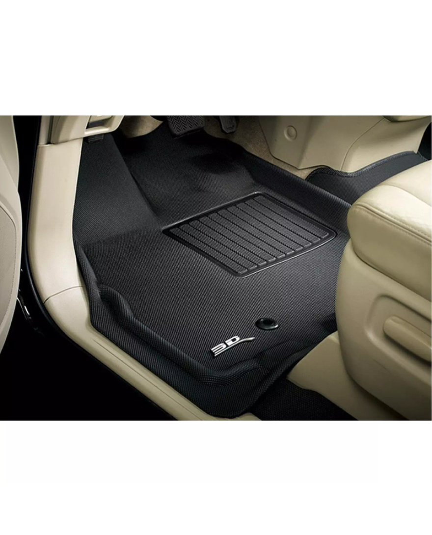 3D Kagu Floor Mat Compatible with Toyota HYCROSS |  2020 to 2023 | Complete Set | Custom Fit | BLACK 