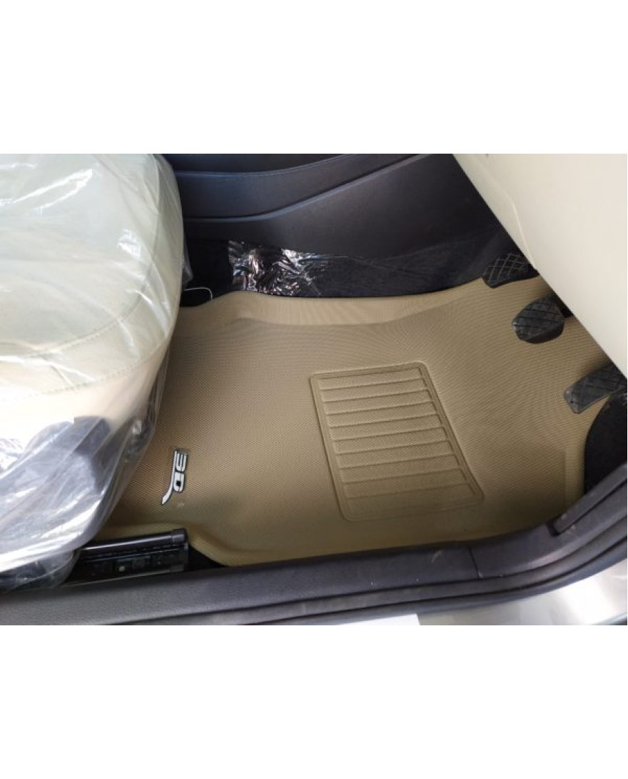 3D Kagu Floor Mat Compatible with VOLVO XC 60  2018 to Present | Set of 5 Pcs | Custom Fit | BEIGE