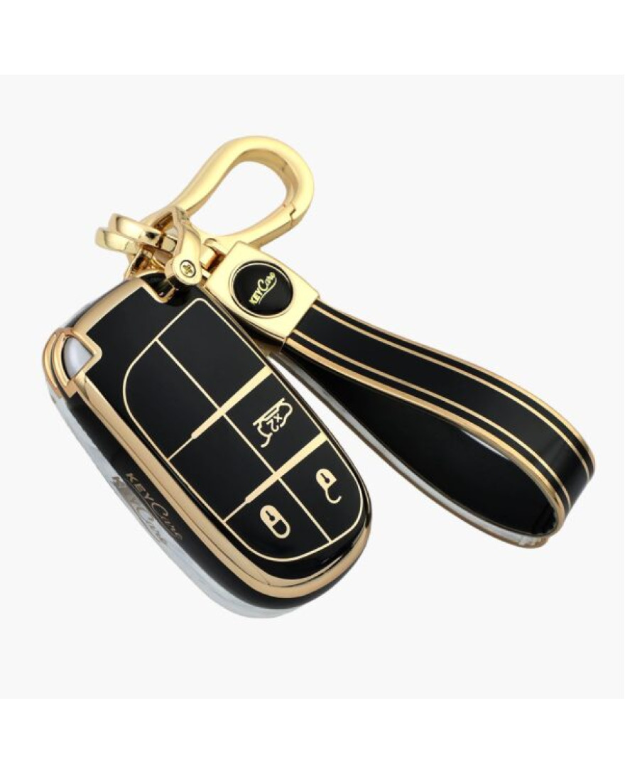 keycare TPU Key Cover | GOLD BLACK | Compatible with Compass, Meridian