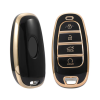 keycare TPU Key Cover For Hyundai Tucson 2022 4 Button Smart Key | TP75 Gold Black