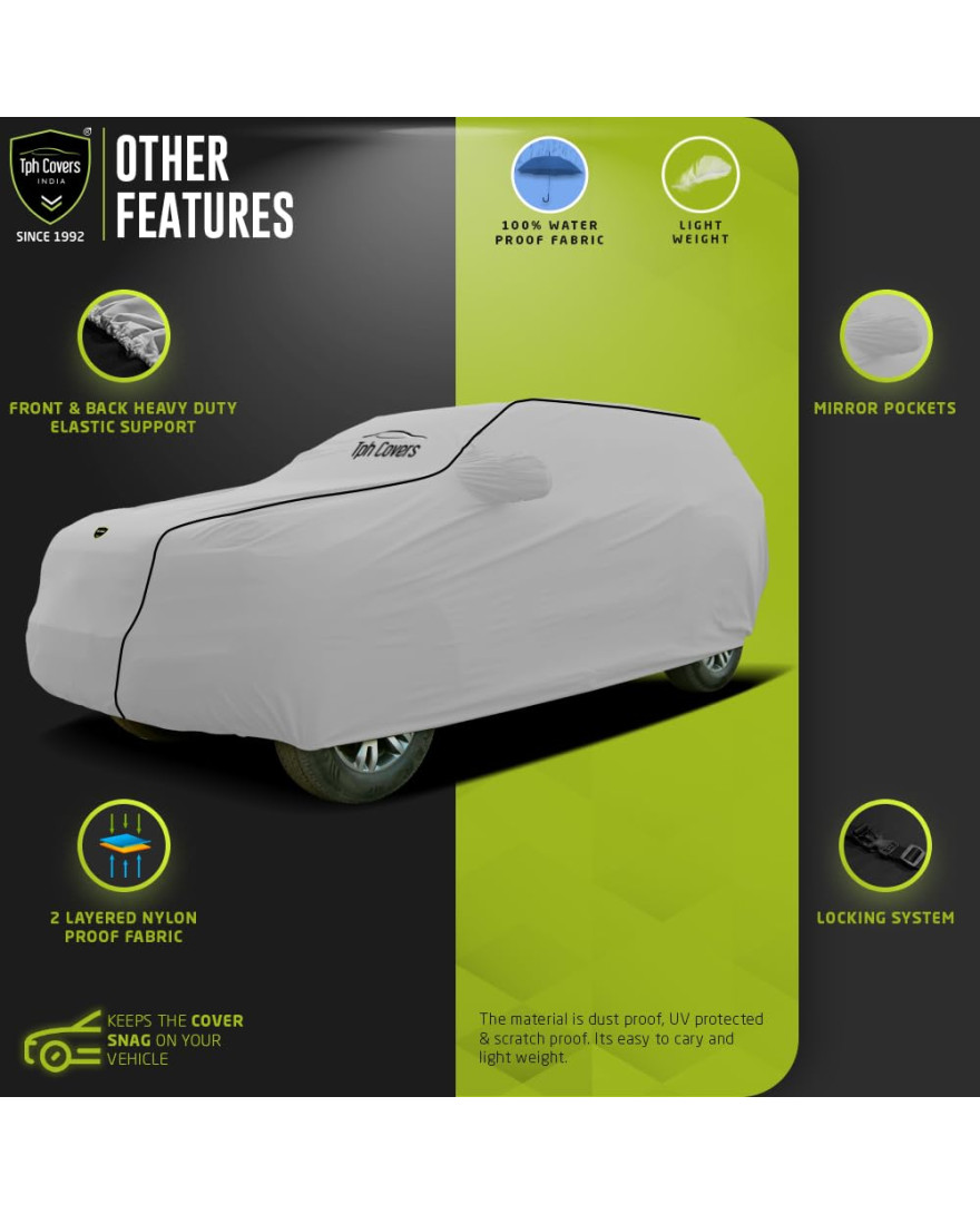 TPH Cover Silver Series For Alto 800 | Light-Weight And easy to Carry | Water Resistant | Scratch proof | Dust Proof