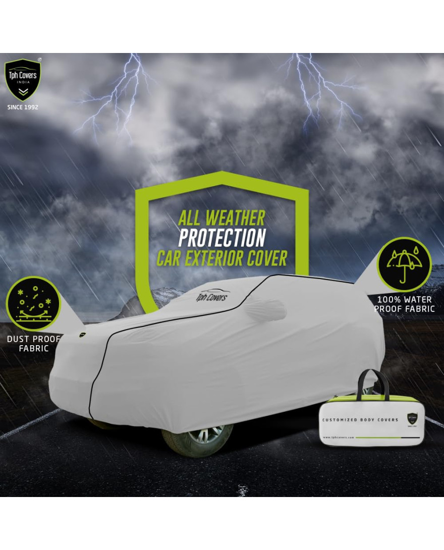 TPH Cover Silver Series For Alto 800 | Light-Weight And easy to Carry | Water Resistant | Scratch proof | Dust Proof