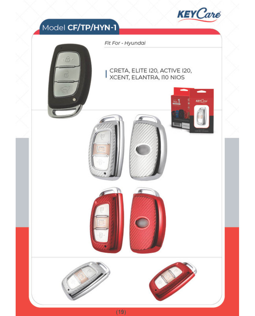 KEY CARE TPU MD_AO6T_CO3 | Fit For CRETA, ELITE I20, ACTIVE I20,XCENT, ELANTRA, I10 NIOS