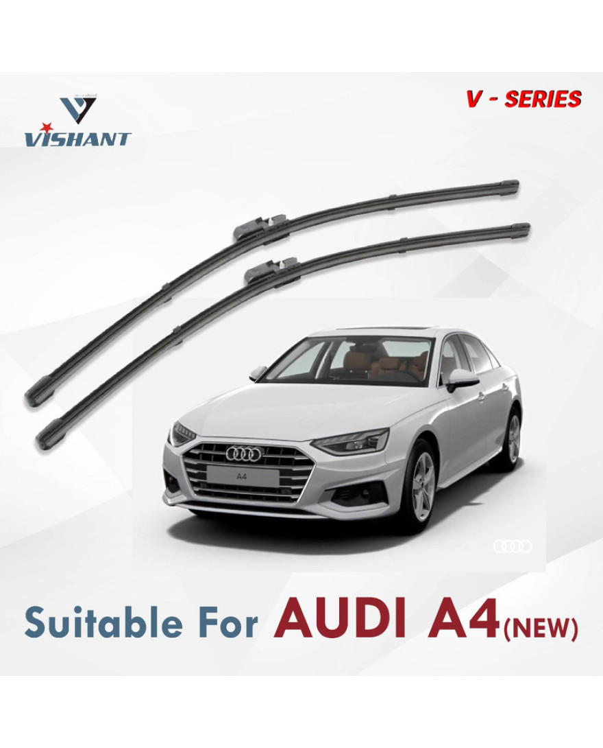 V Series Front Wiper Blade Suitable For Audi A4 New | SIZE RH 24 Inch / LH 20 Inch | Pack of 2