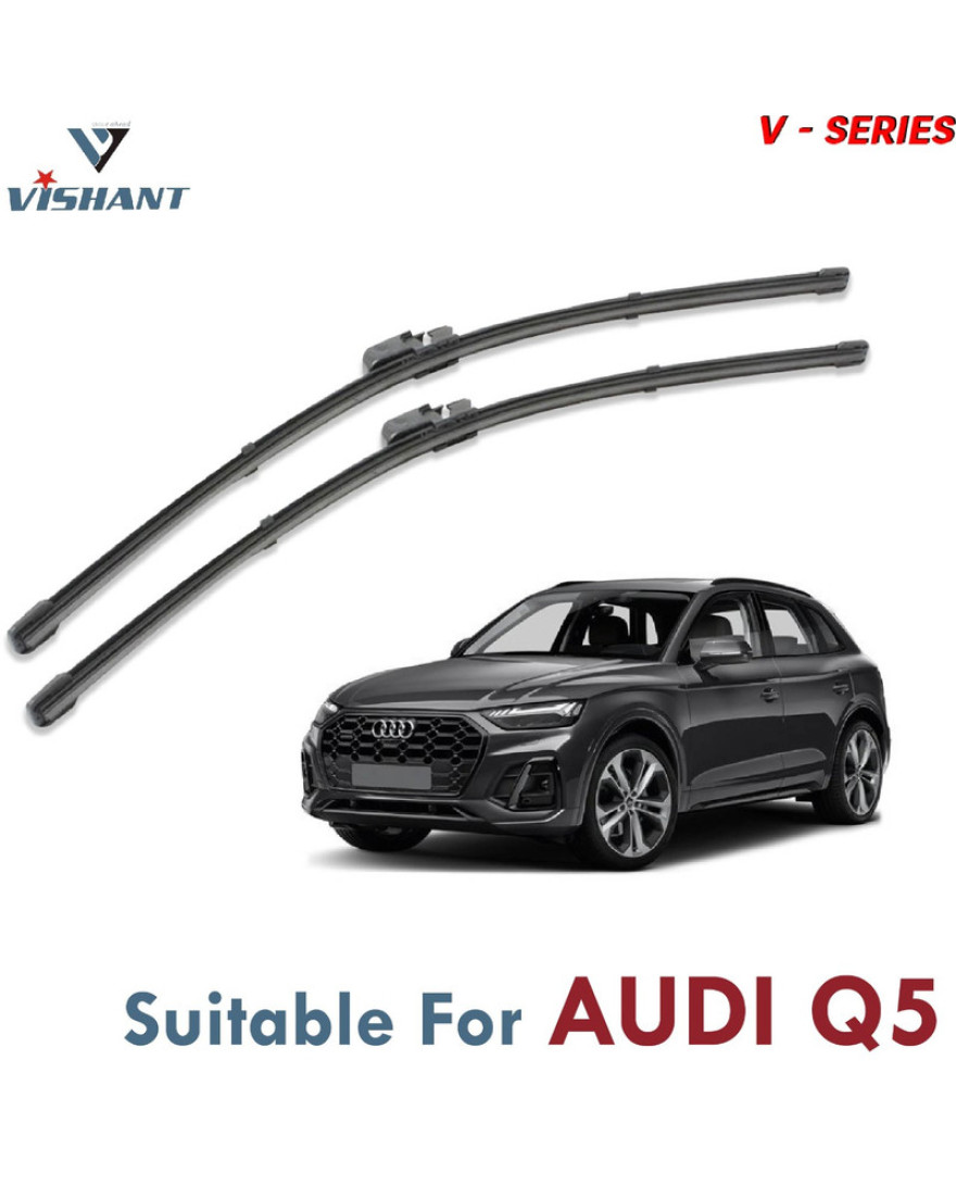 V Series Front Wiper Blade Suitable For Audi Q5 | SIZE RH 24 Inch / LH 20 Inch | Pack of 2