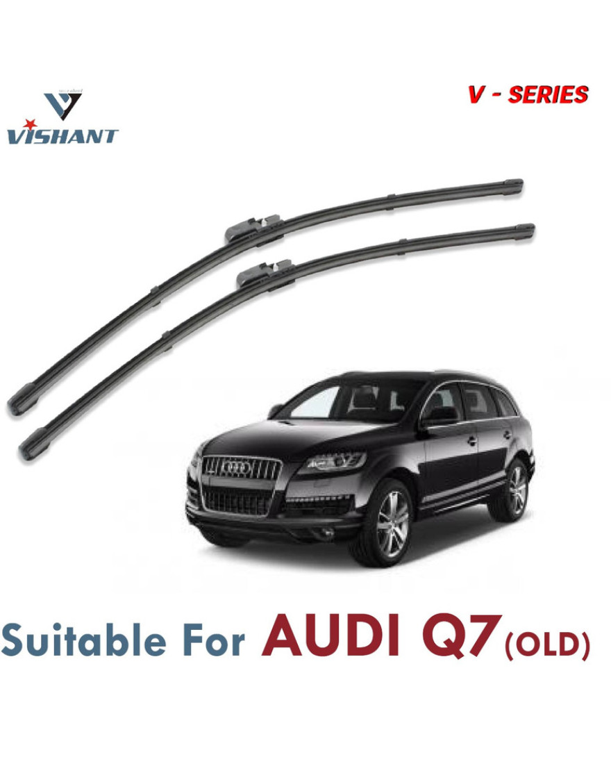 V Series Front Wiper Blade Suitable For Audi Q7 old | SIZE RH 26 Inch / LH 24 Inch | Pack of 2