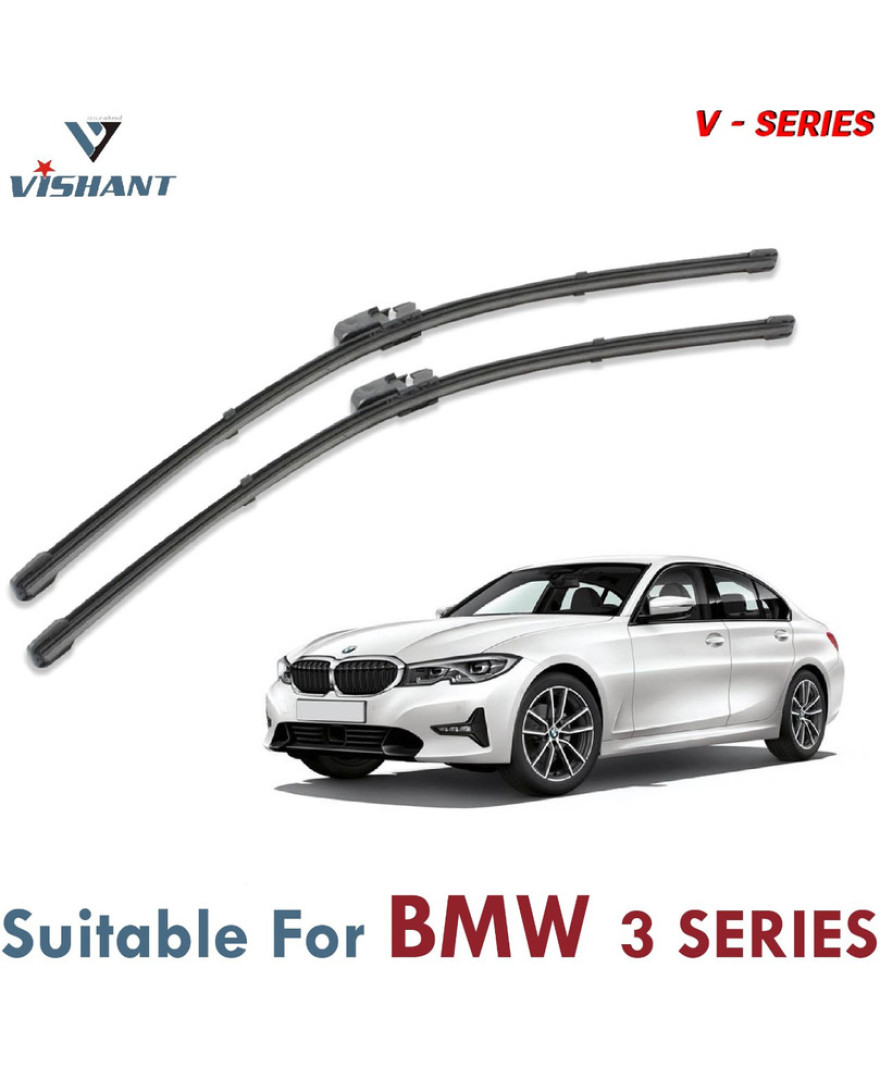 V Series Front Wiper Blade Suitable For BMW 3 Series | SIZE RH 24 Inch / LH 19 Inch | Pack of 2