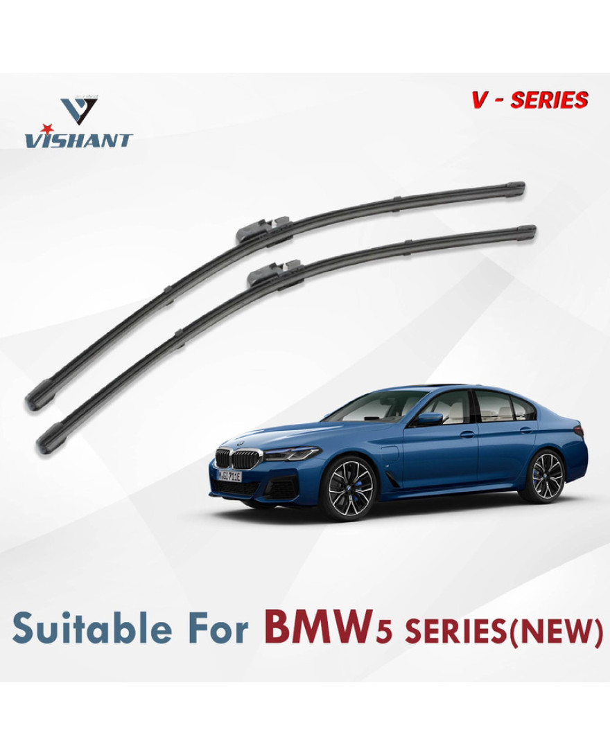 V Series Front Wiper Blade Suitable For BMW 5 Series New | SIZE RH 26 Inch / LH 19 Inch | Pack of 2