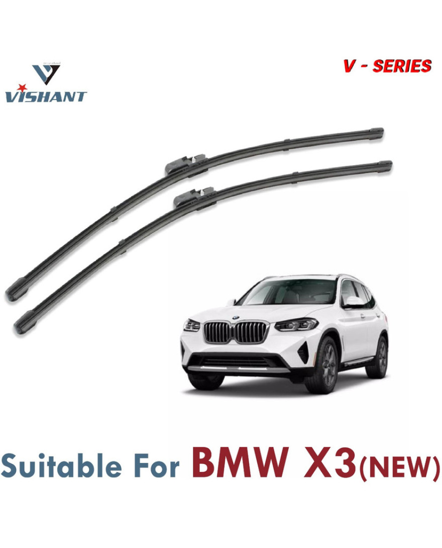 V Series Front Wiper Blade Suitable For BMW X3 New | SIZE RH 26 Inch / LH 20 Inch | Pack of 2
