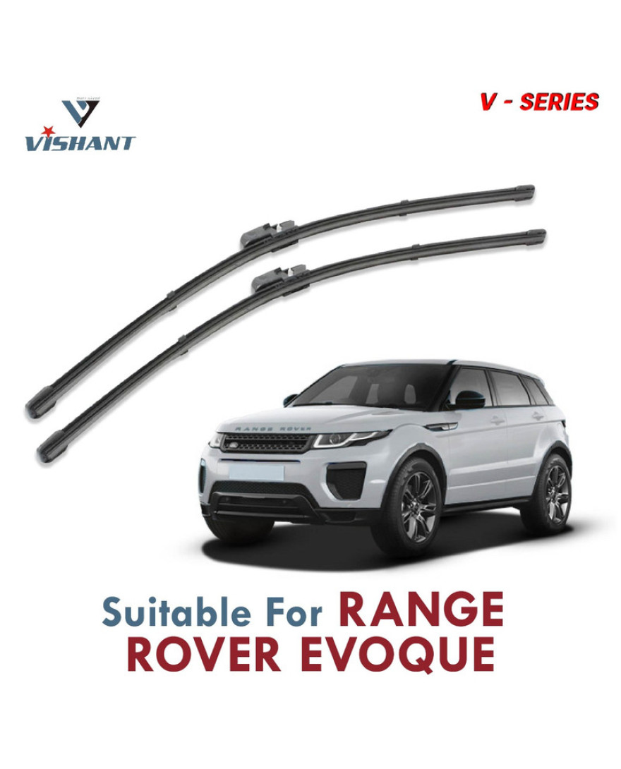 V Series Front Wiper Blade Suitable For Range Rover Evoque | SIZE RH 24 Inch / LH 21 Inch | Pack of 2